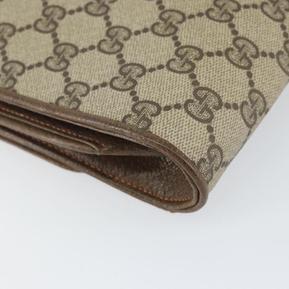 GUCCI GG Supreme Clutch Bag Beige Gold 89 02 050 Auth bs29617 - Picture 16 of 16